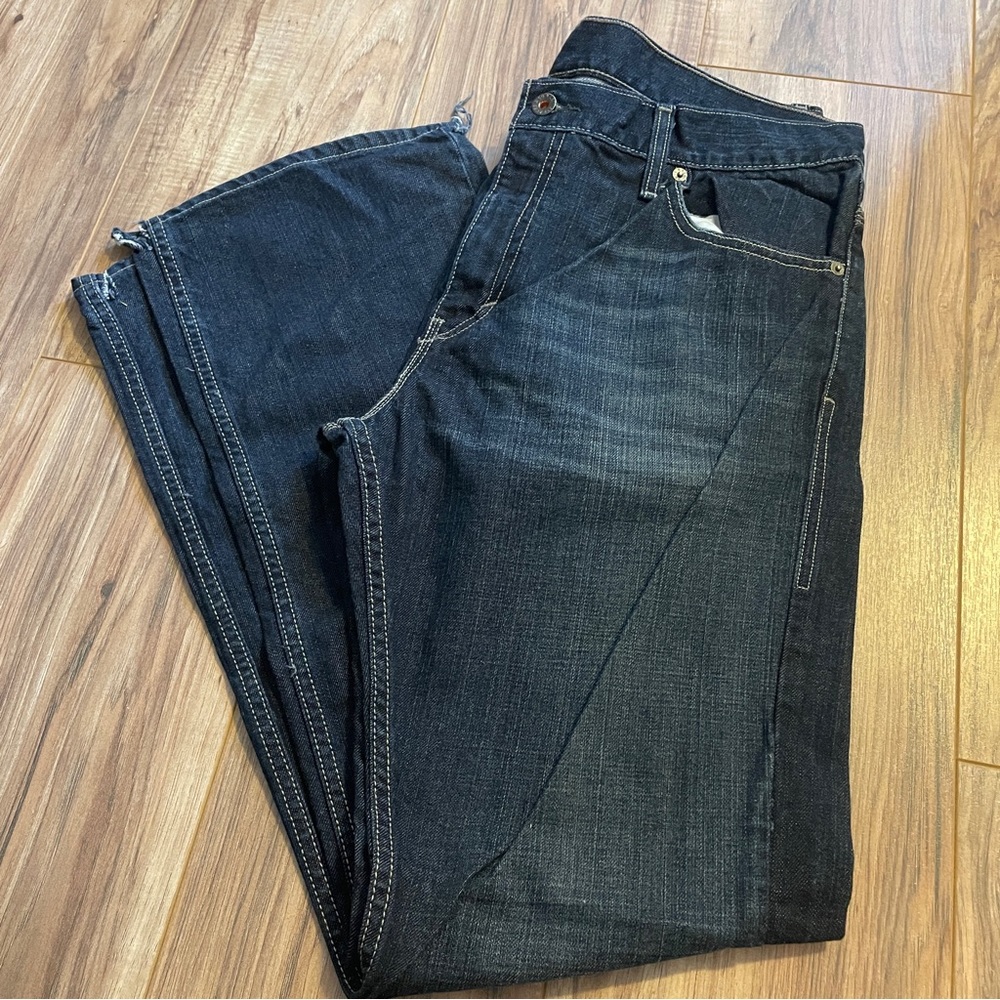 Levi 527 size 36/32  Black label on back of the jeans